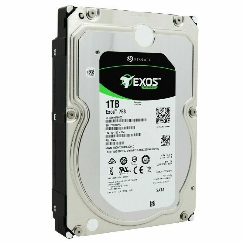 for Seagate ST1000NM0055 Exos 1TB 7E8 Enterprise SATA 3.5" 7200RPM Hard Drive