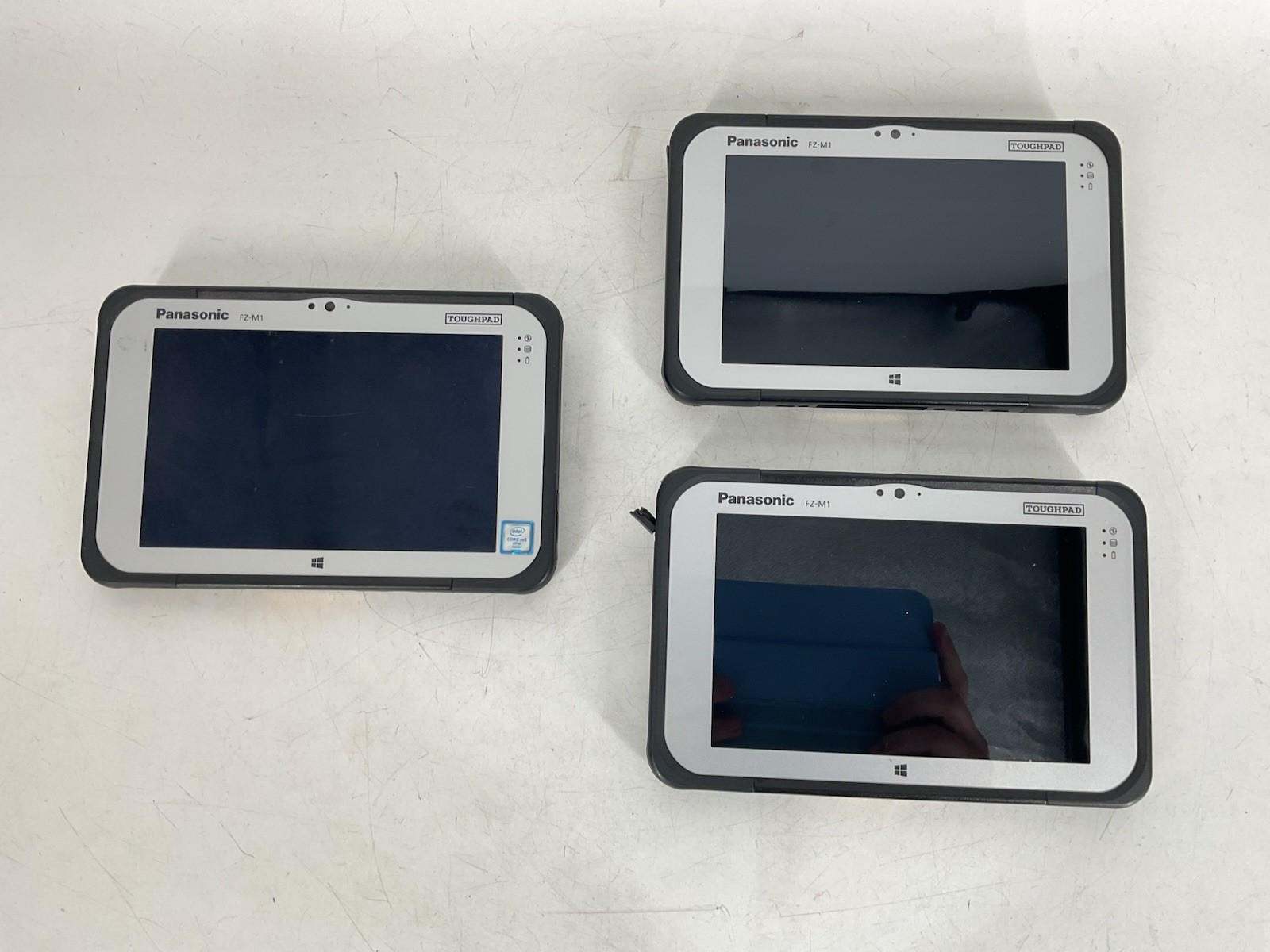 LOT OF 3 Toughpad FZ-M1 (M5 6Y57 Panasonic 8GB RAM 256GB SSD, No OS) No AC