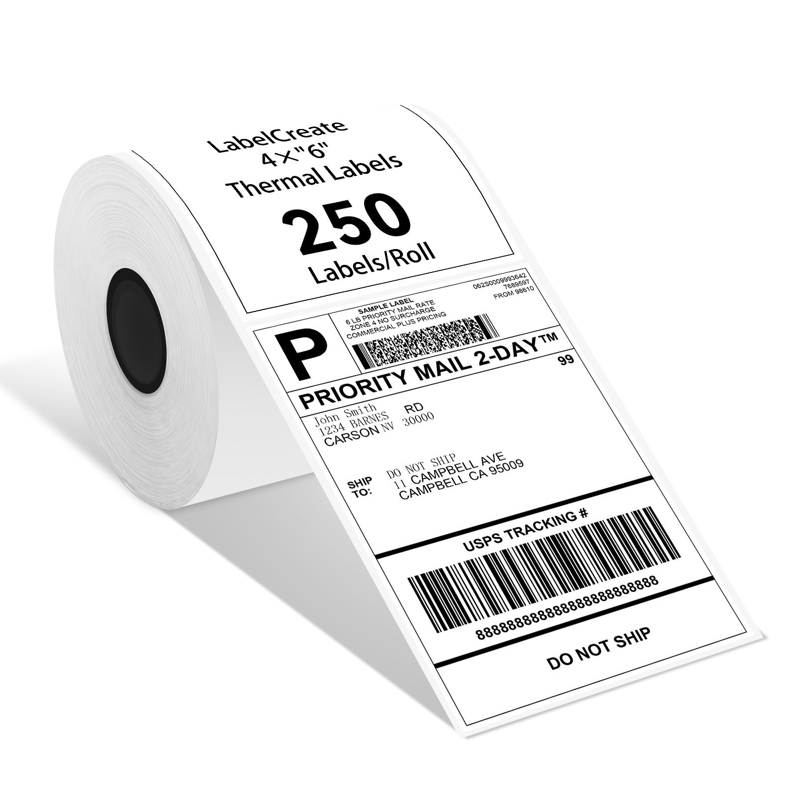 Phomemo 4X6 Thermal 250 Label Rolls for D450BT Shipping 100*150mm Label Printer