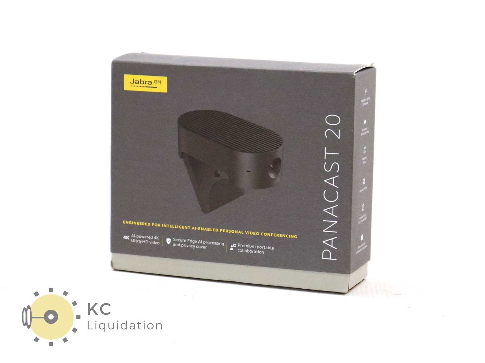 Jabra PanaCast 20 AI-Powered 4K Ultra-HD Video Conferencing Camera 8300-119