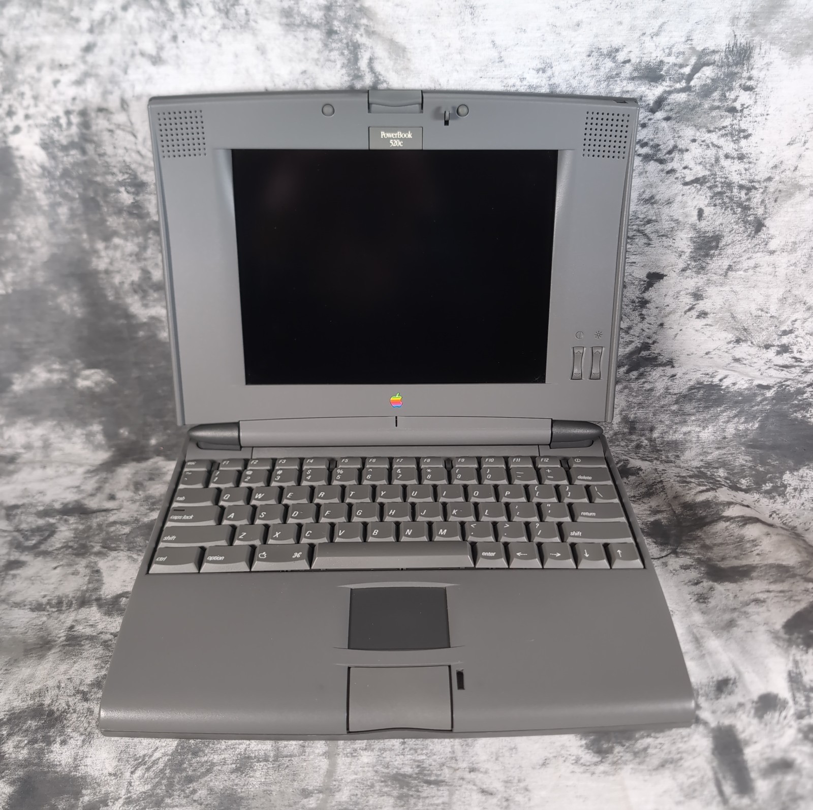 Vintage Apple Macintosh PowerBook 520c M4880 Gray 8-Bit LCD Laptop - Untested