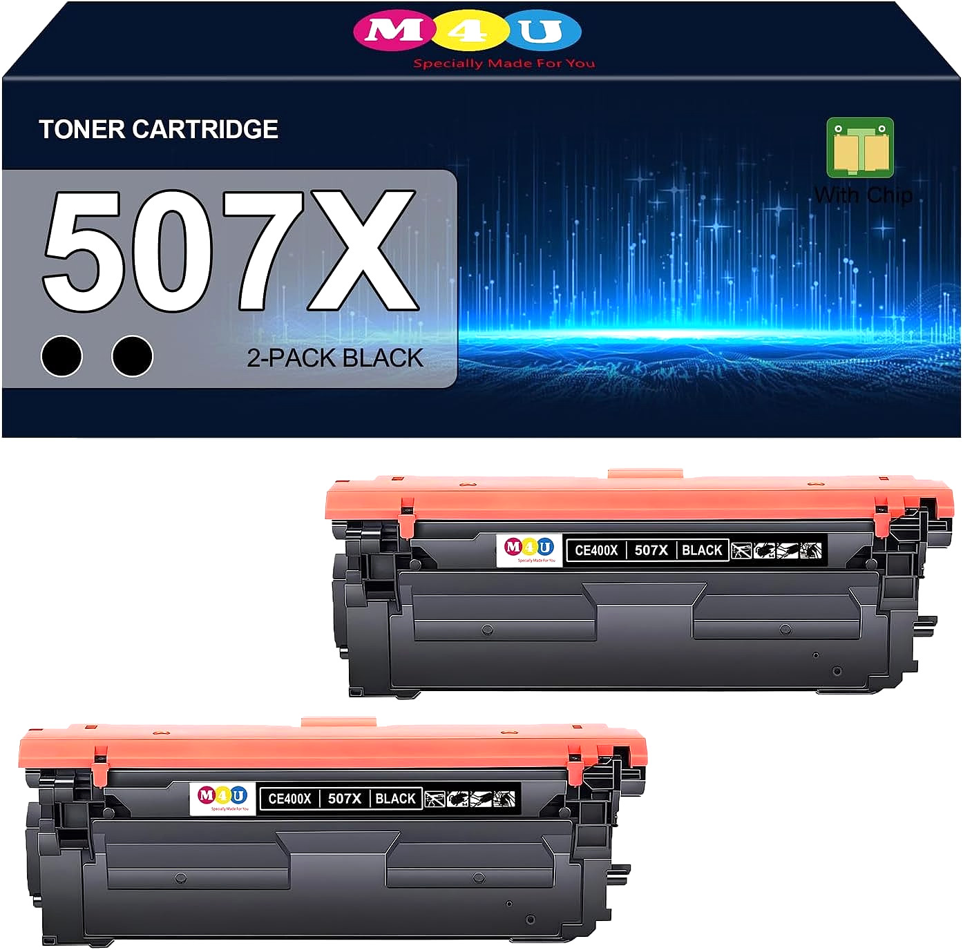 507X/507A Toner Cartridge for CE400X/CE400A, HP Enterprise M551/M570/M575 Series