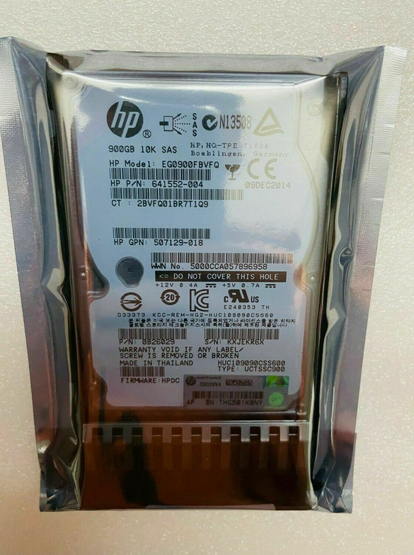 Compatible619291-B21 619463-001 64152-004 619286-004 HPE900GB6G 10K 2.5 SAS HDD