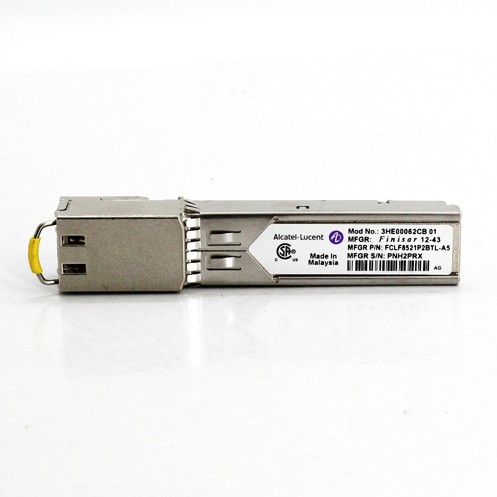 Alcatel 3HE00062CB FCLF8521P2BTL-A5 SFP-TX copper 100m RJ45 Cables transceiver 