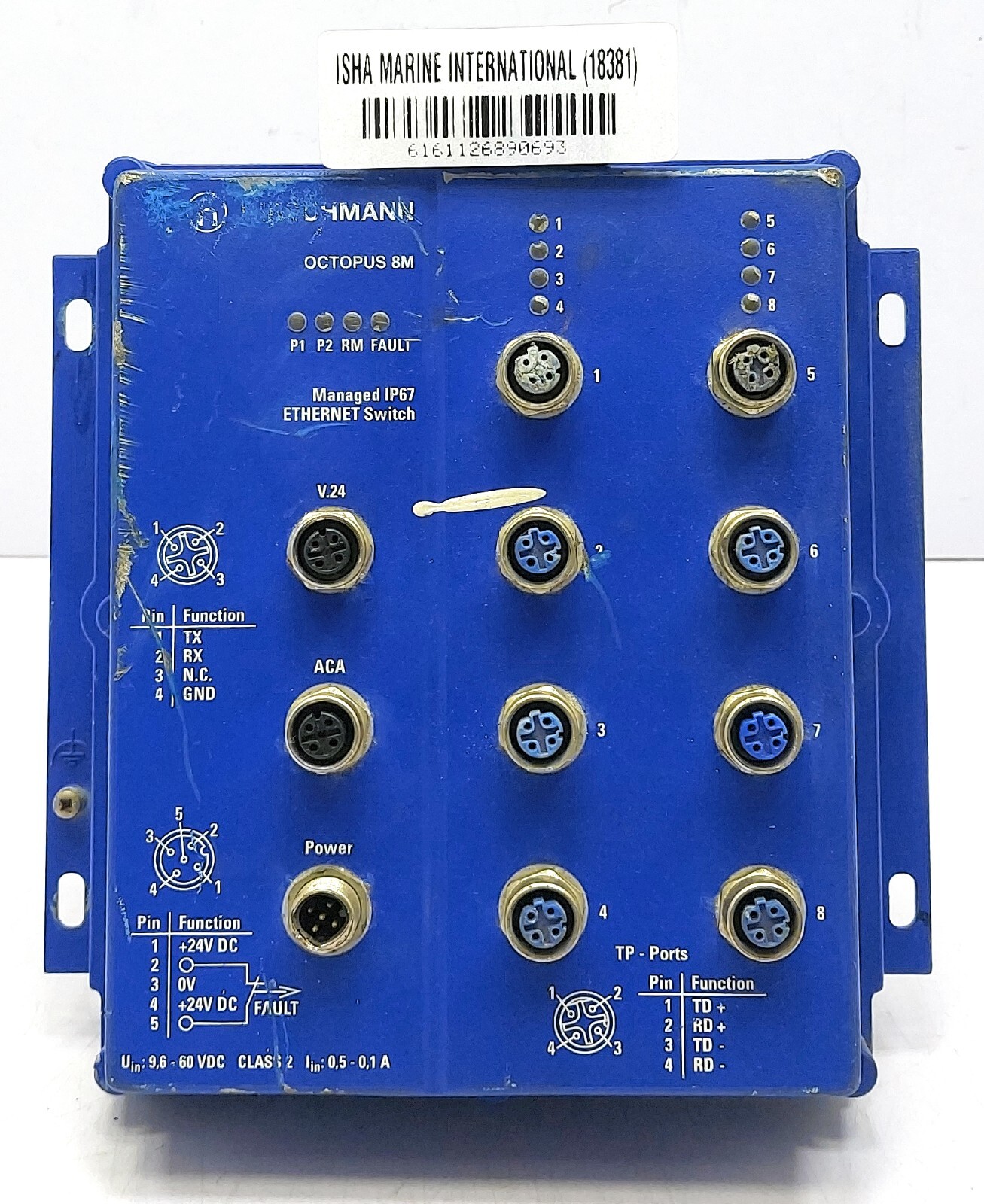 Hirschmann OCTOPUS 8M (GM) Managed IP67 Ethernet Switch 18381