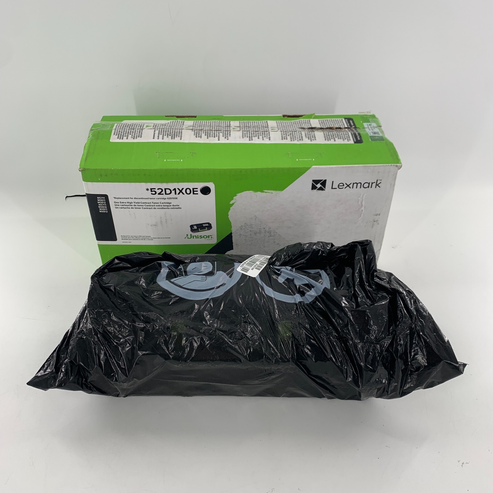 NEW Genuine Lexmark 52D1X0E Extra-High Yield Toner Cartridge 62D1X0E OPEN BOX