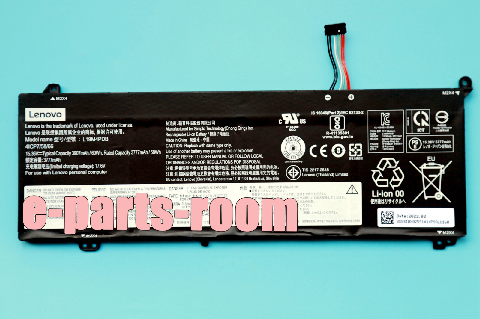 New Genuine L19C4PDB L19M4PDB Battery for Lenovo ThinkBook 14s Yoga 5B10Z21209