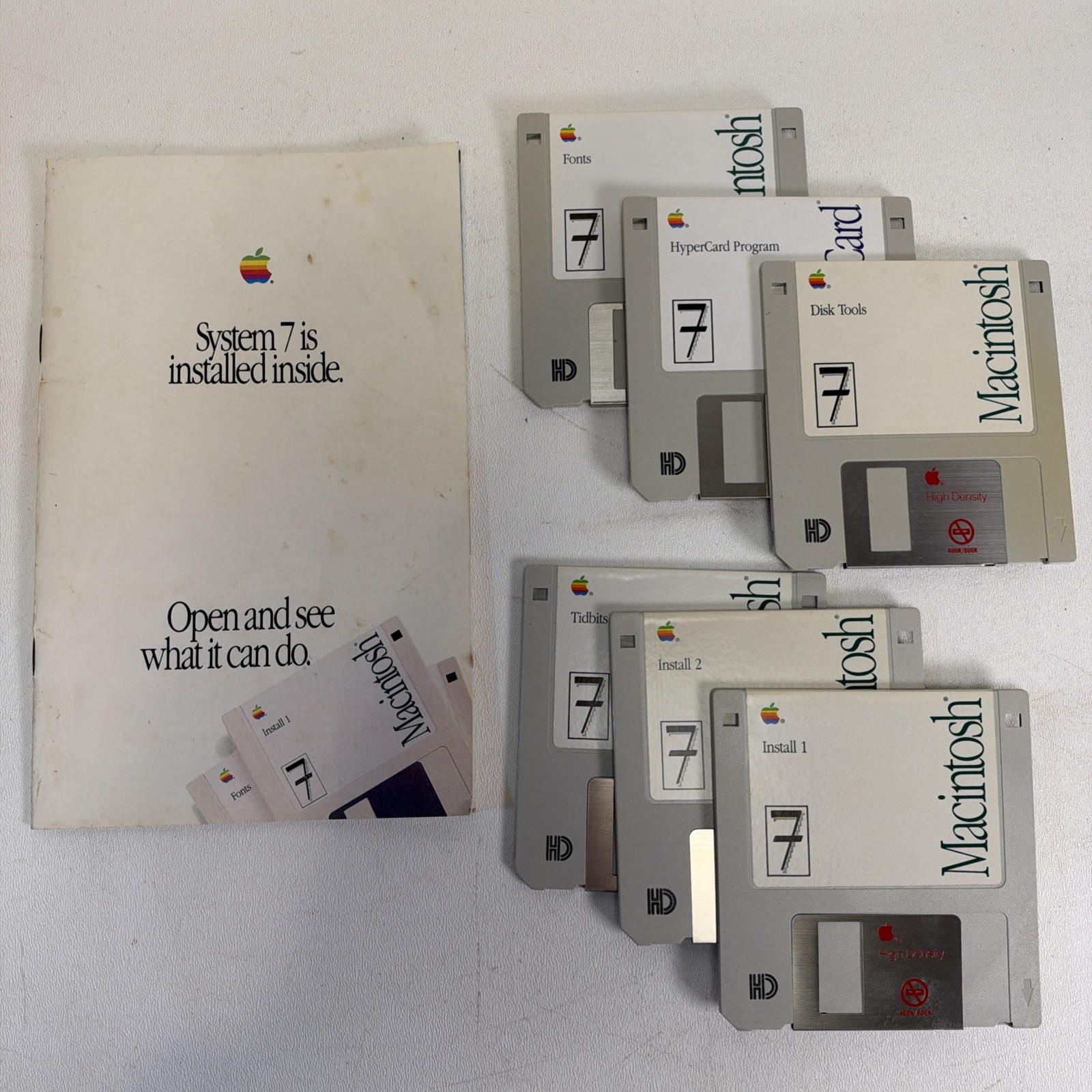 Vintage Mac System 7 Personal Upgrade Kit Apple Software 3.5” Floppy