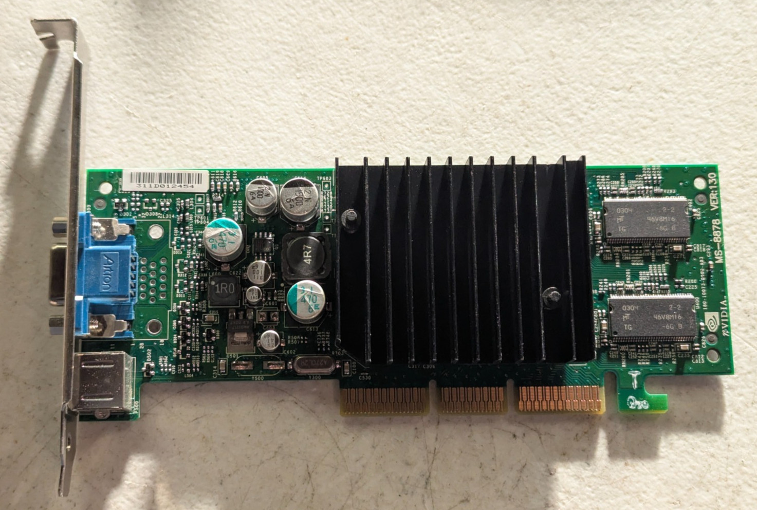 Dell 5H175 NVIDIA GeForce4 MX420 P73 MS-8878 64MB AGP VGA S-Video TV-Out