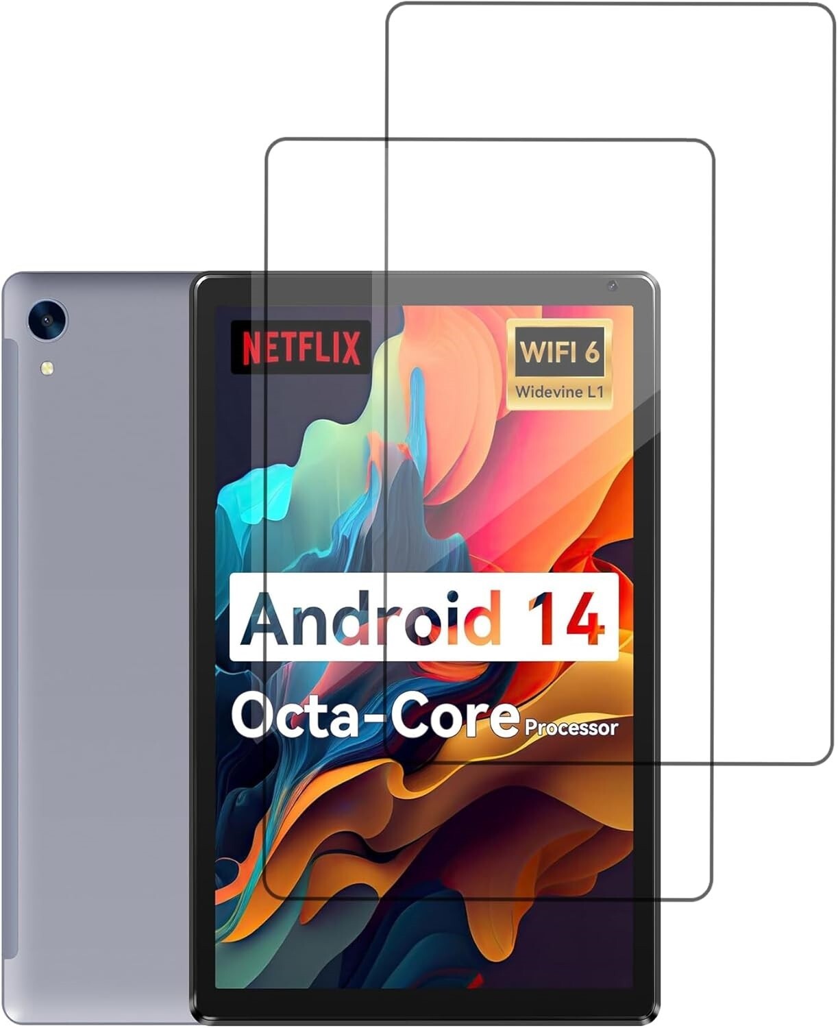 [2 Pack] Screen Protector for Urao C107 10.1" Android Tablet Tempered Glass Film