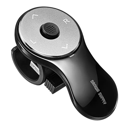 Sanwa Direct Ring Mouse Wireless Rechargeable Windows/Mac 5 Buttons Black