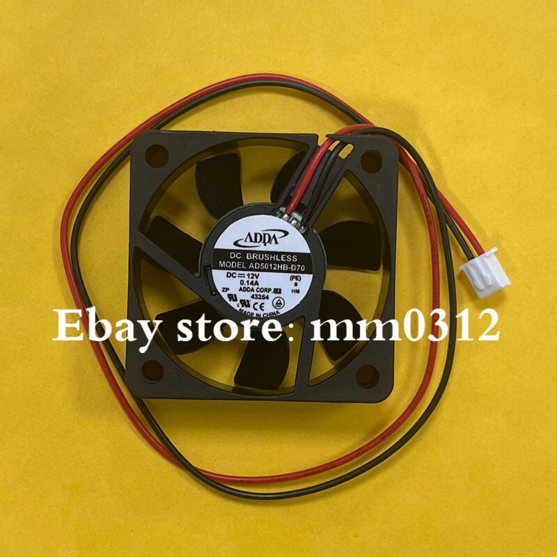 ADDA AD5012HB-D70 5015 DC12V 0.14A 2-Pin dual-ball DC Cooling fan