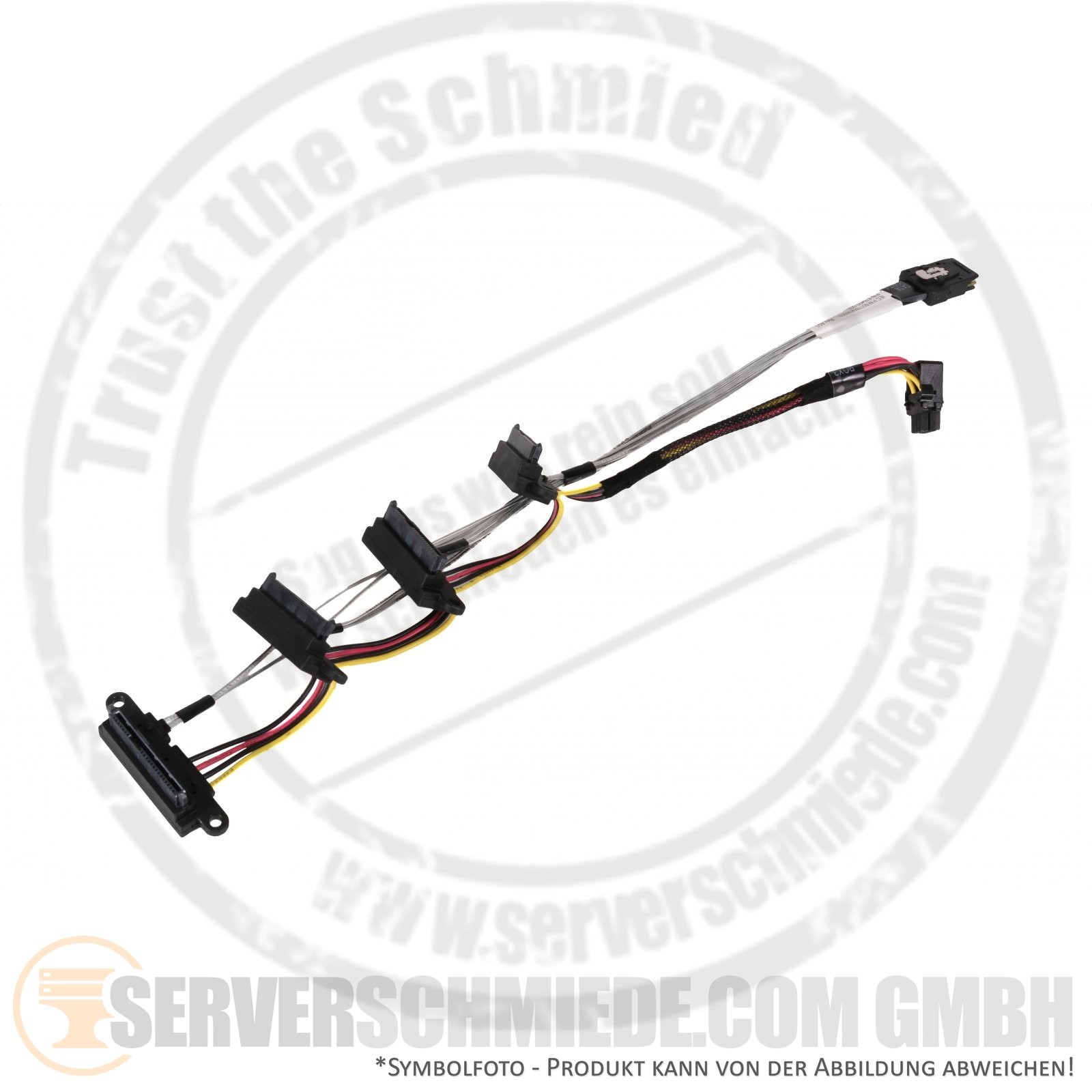 HP ML350 Gen10 30cm storage controller cable 1x SAS straight 1x 7pin 4x HDD SAS 87