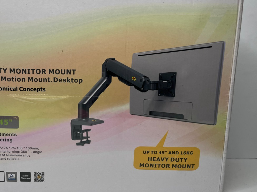 NB North Bayou Heavy Duty Monitor Arm Desk Mount, Full Motion Stand