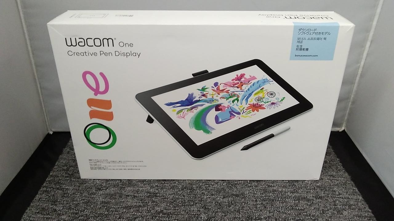 Wacom One DTC133W1D 13.3" Creative Pen Display Drawing Tablet Used