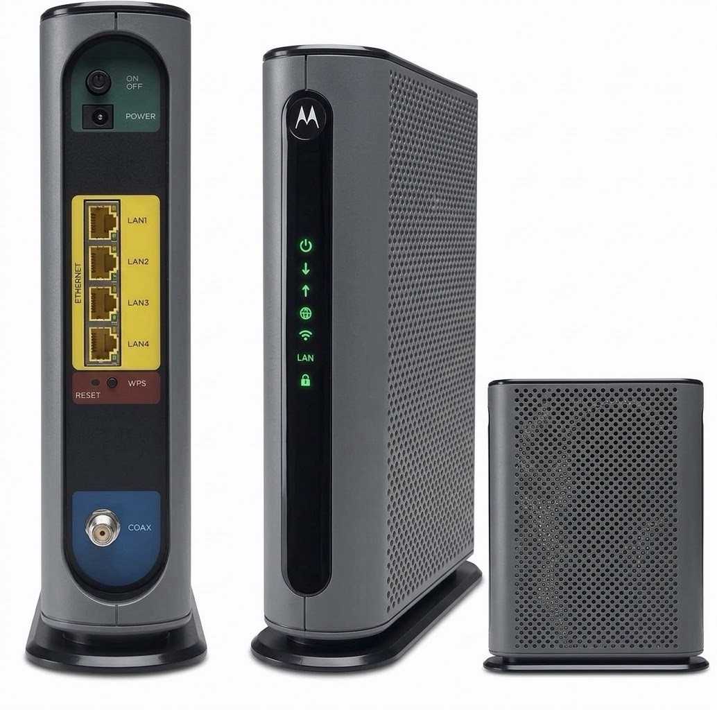 Motorola MG7700 Modem AC1900 WIFI Router Combo - Modem and Power Supply No Box