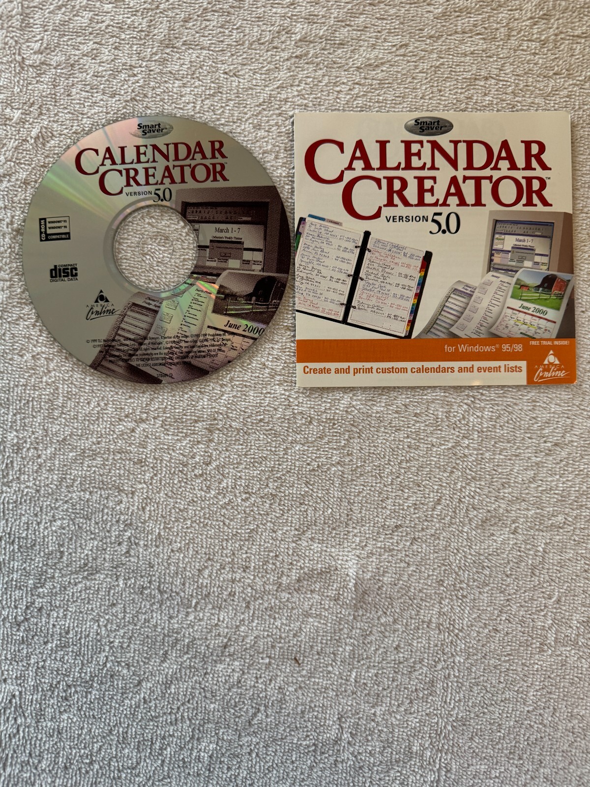 Calendar Creator Version 5.0 (PC 1999) - CD W/INSTALL BOOKLET ONLY