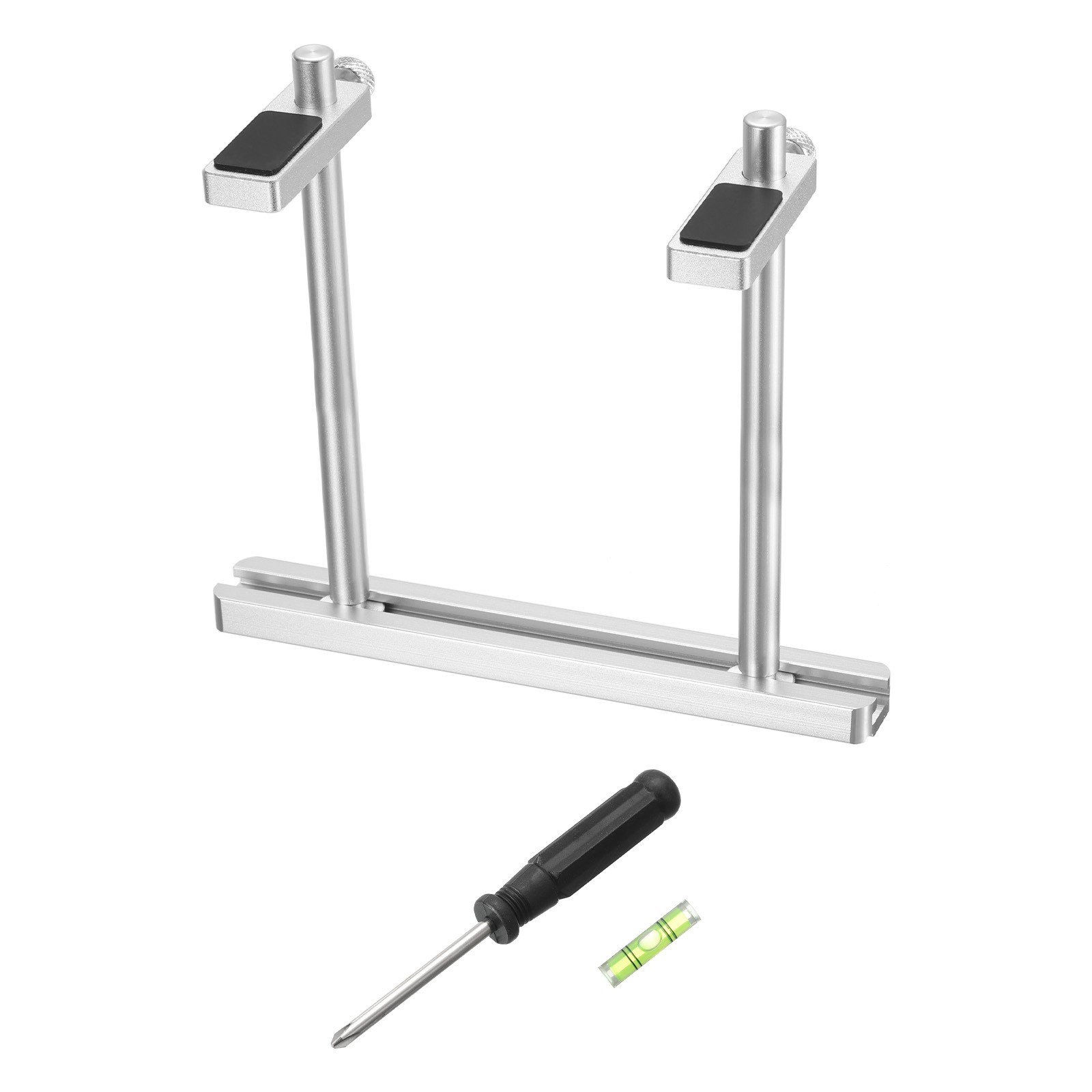 GPU Support Bracket, Fan Mount Graphics Card Stand Dual 10-120mm Aluminum Silver