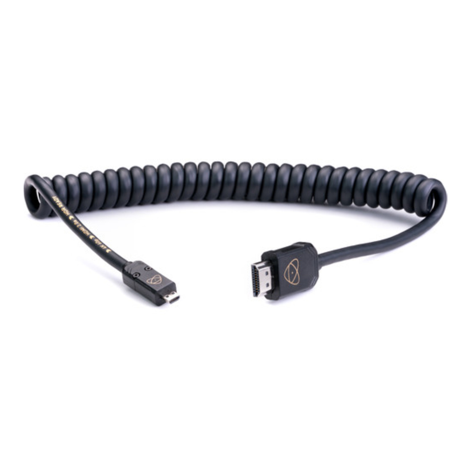 Atomos AtomFLEX HDMI to Micro-HDMI Coiled Cable - 16 to 32" - ATOM4K60C2