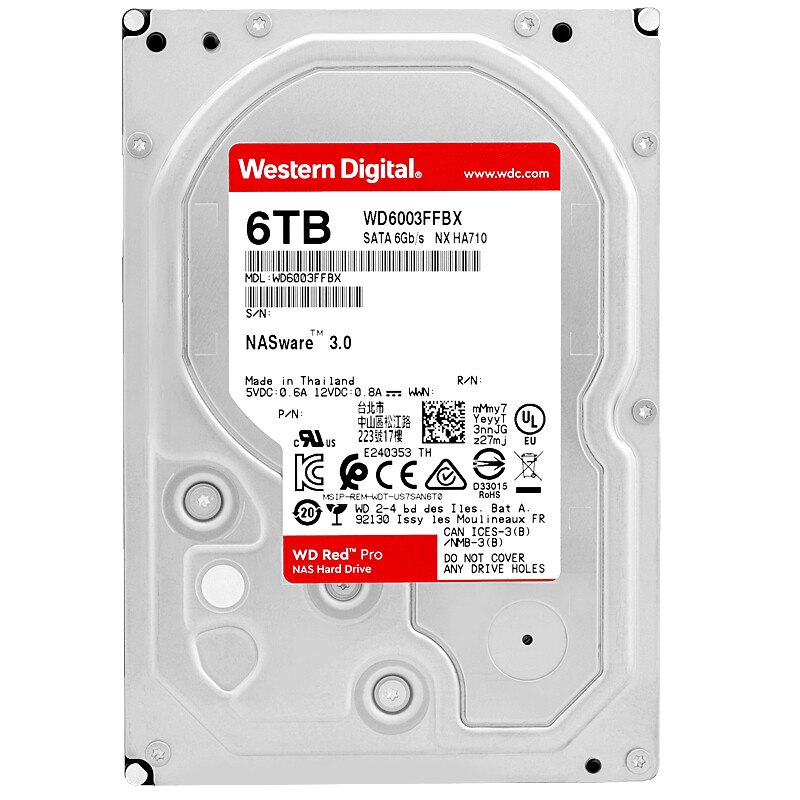 WD Red Pro WD6003FFBX 6TB 7200RPM 256MB SATA III 3.5 inch-