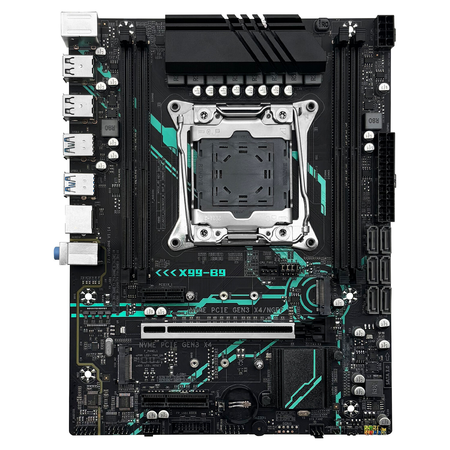 X99 LGA 2011-v3 M-ATX Motherboard NVMe/SATA M.2 USB2.0/3.0 Support DDR4 SATA3.0
