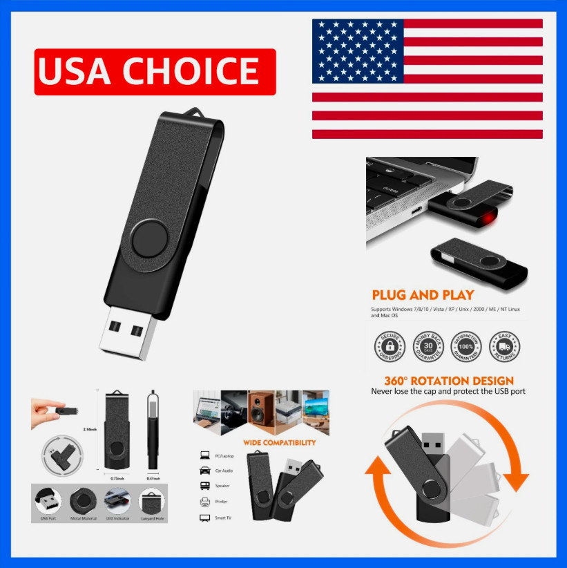 2GB USB Flash Drive, AreTop 1 Pack USB 2.0 Thumb Drives Memory Stick
