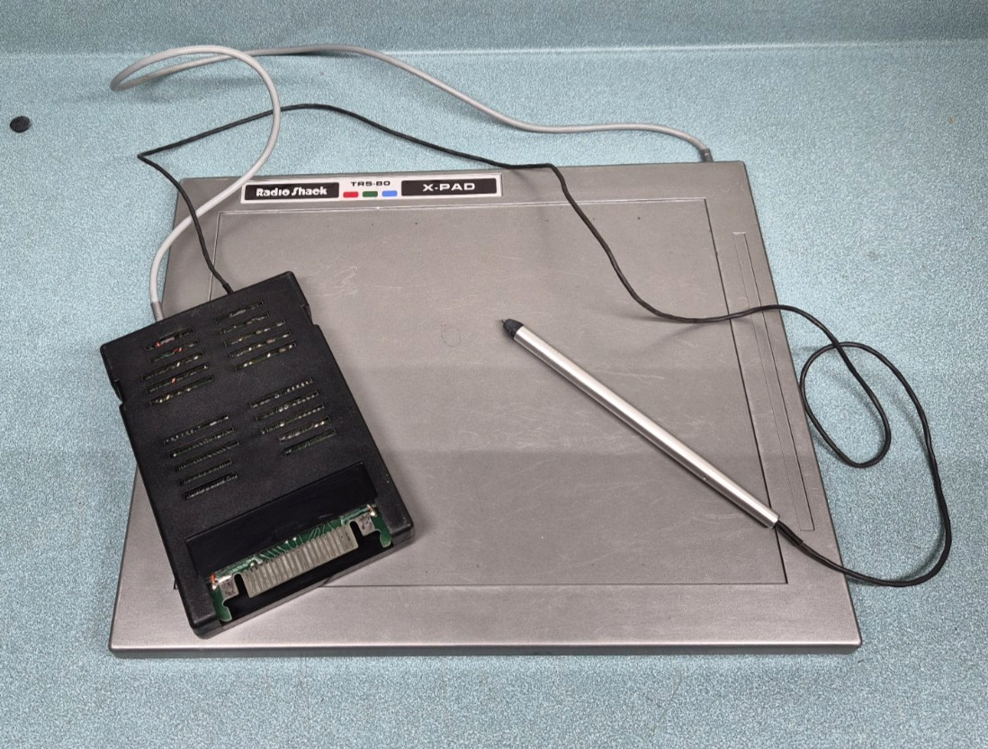 Vintage Radio Shack TRS-80 Computer X-Pad Graphic Tablet Model GT-116