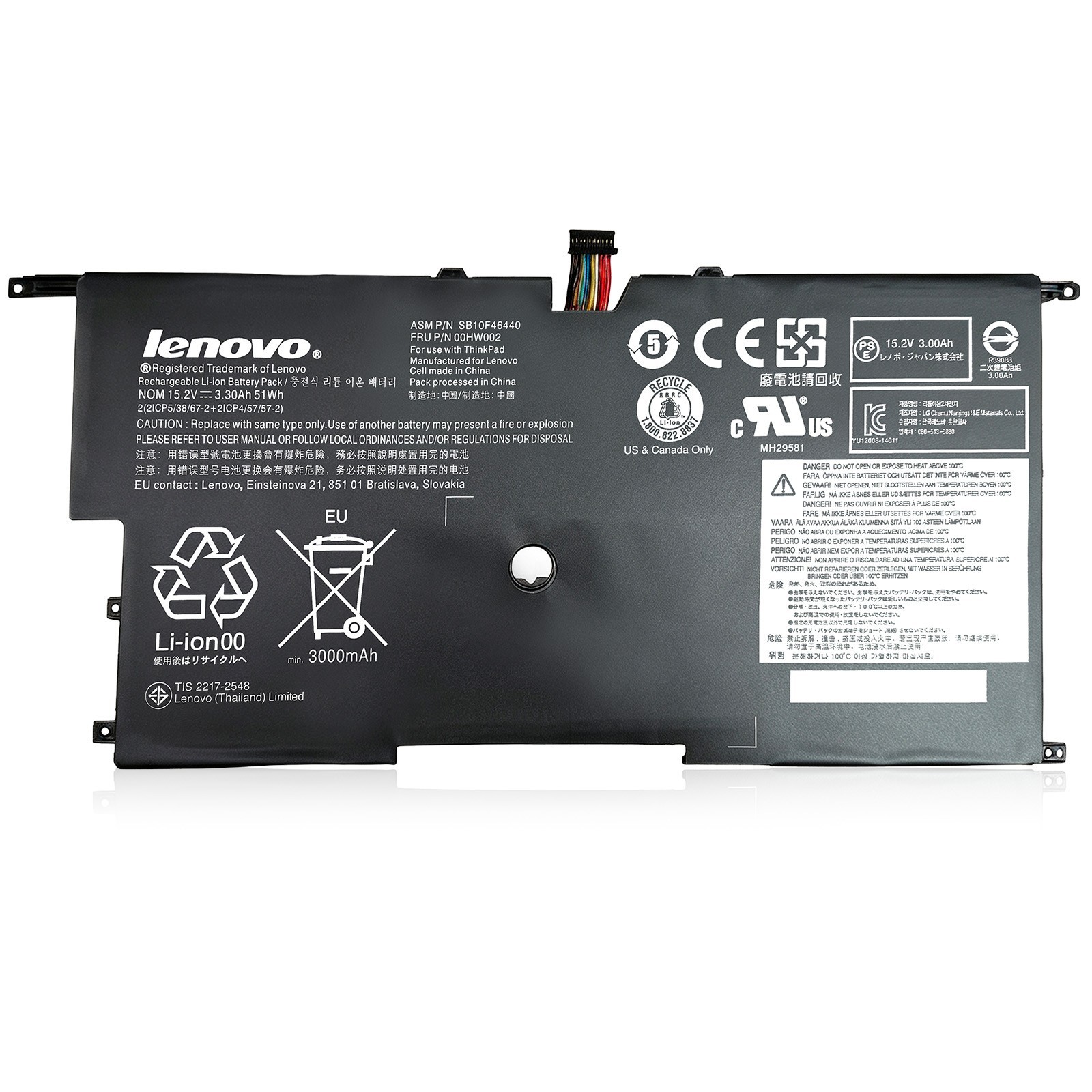 New Genuine 00HW002 00HW003 Battery for ThinkPad X1 Carbon gen 3 (3rd) 2015