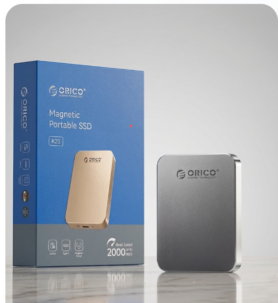 ORICO K20 External SSD 1TB 2TB 512GB USB-C 20Gbps Ultra Slim Portable Hard Drive