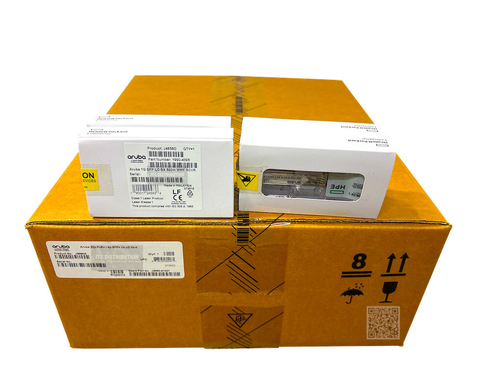 J9990A I HPE Aruba 5400R 20P+4 10/100/1000BASE-T PoE+ SFP+ Module + 4x J4858D