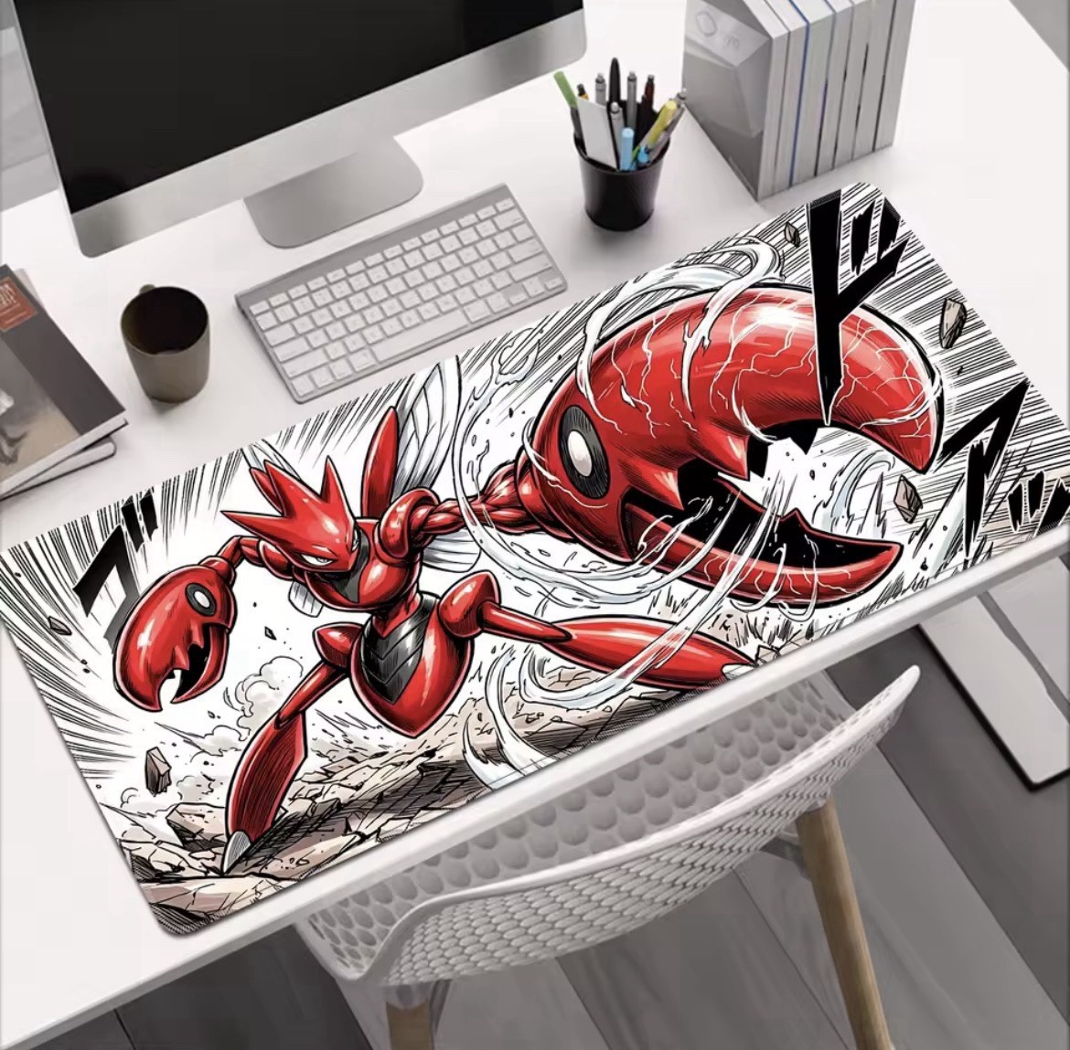 P-Pokemon Scizor Grande Mousepad Large Gaming Mouse Pad