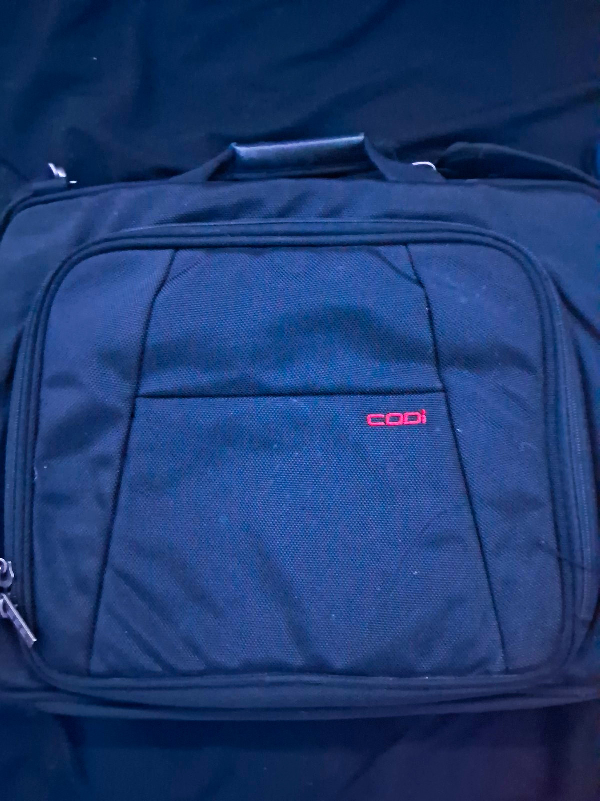 CODi CT3 Nylon Laptop Briefcase 15in Black Padded Case with Partitions