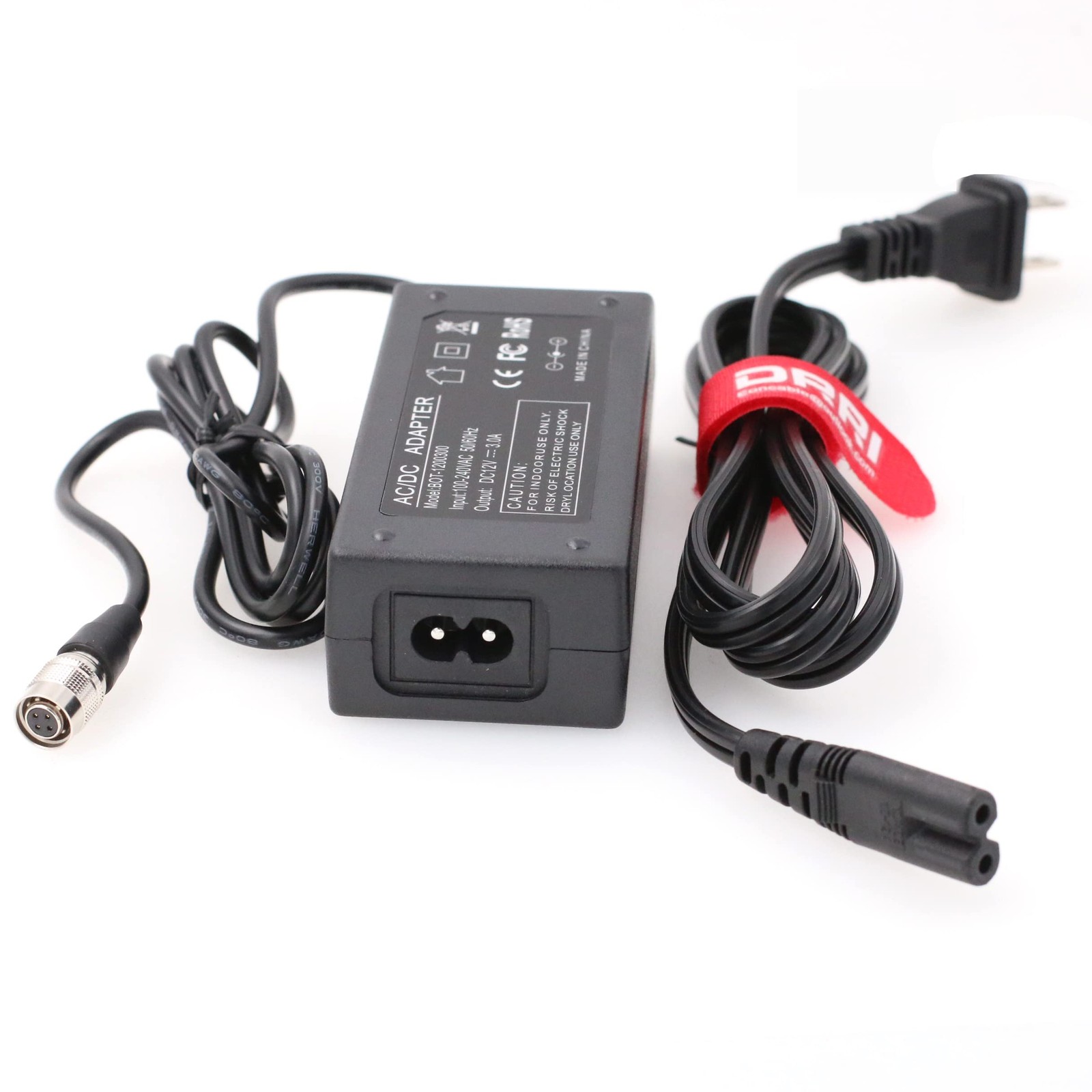 12V 3A Power Supply with Hirose 4-pin Female Connector for DP7-PRO AC7 Monitors