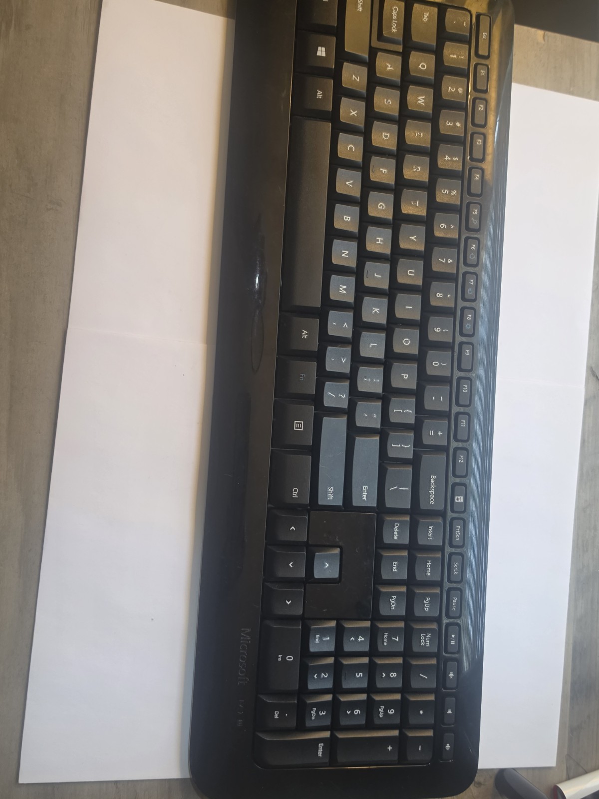 Microsoft Wireless 850 Keyboard Only; No dongle/transceiver