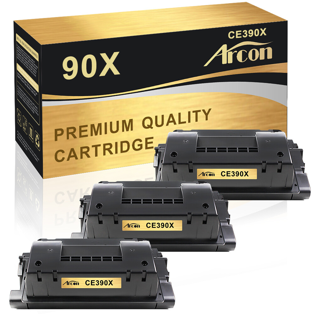 3PK CE390X Toner Compatible With HP 90X LaserJet Enterprise M4555 MFP M602 M603