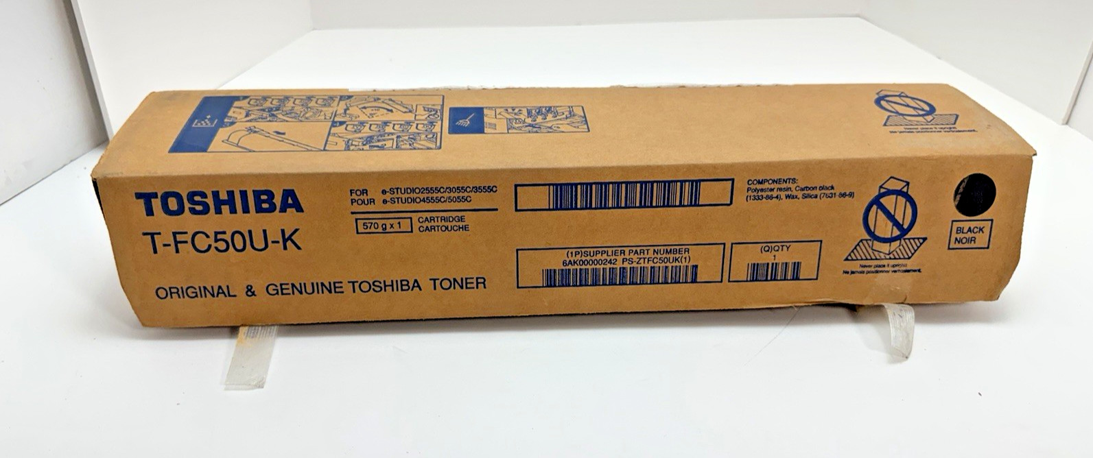Toshiba T-FC50U-K BLACK  Toner Cartridge Genuine OEM NEW OPENBOX