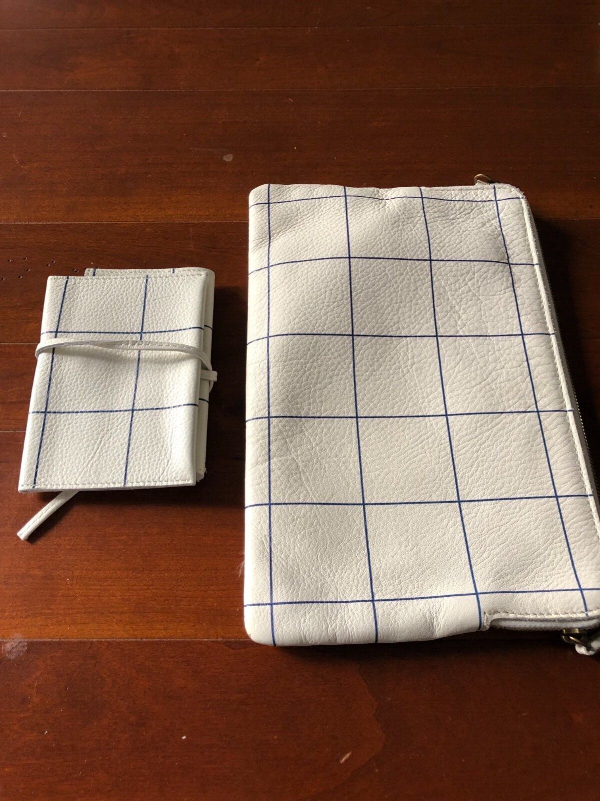 Mark & Graham Leather Daily Zip Tablet Case and Charger Roll Up, Set of 2