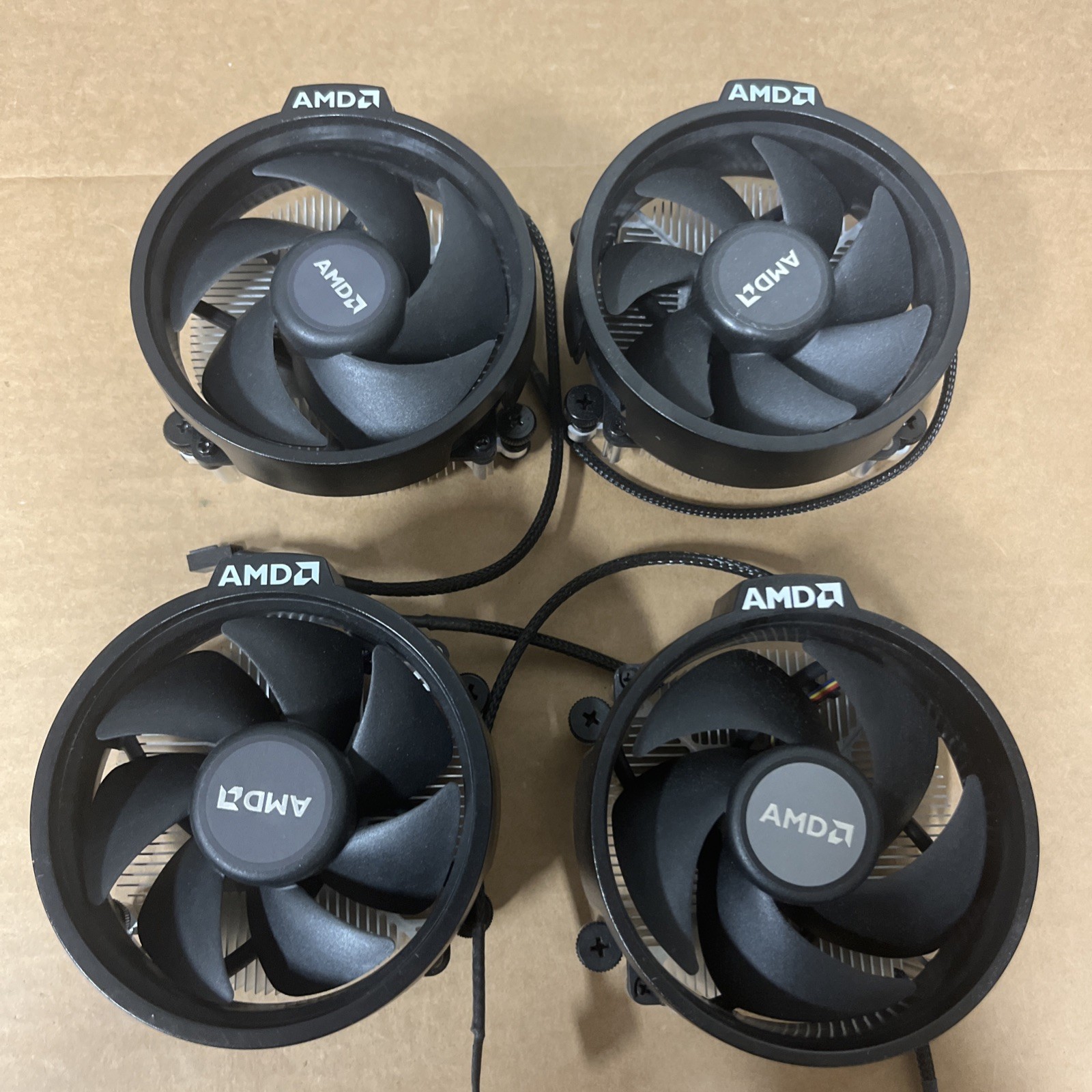 LOT of (4) AMD Wraith Stealth CPU Coolers Mixed 712-000046 712-000052 712-000071