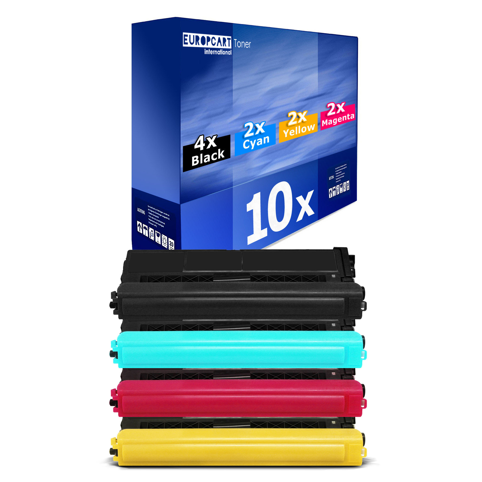 10x Europcart Toner XXL Compatible For Brother HL-L-8350-CDW MFC-L-8600-CDW