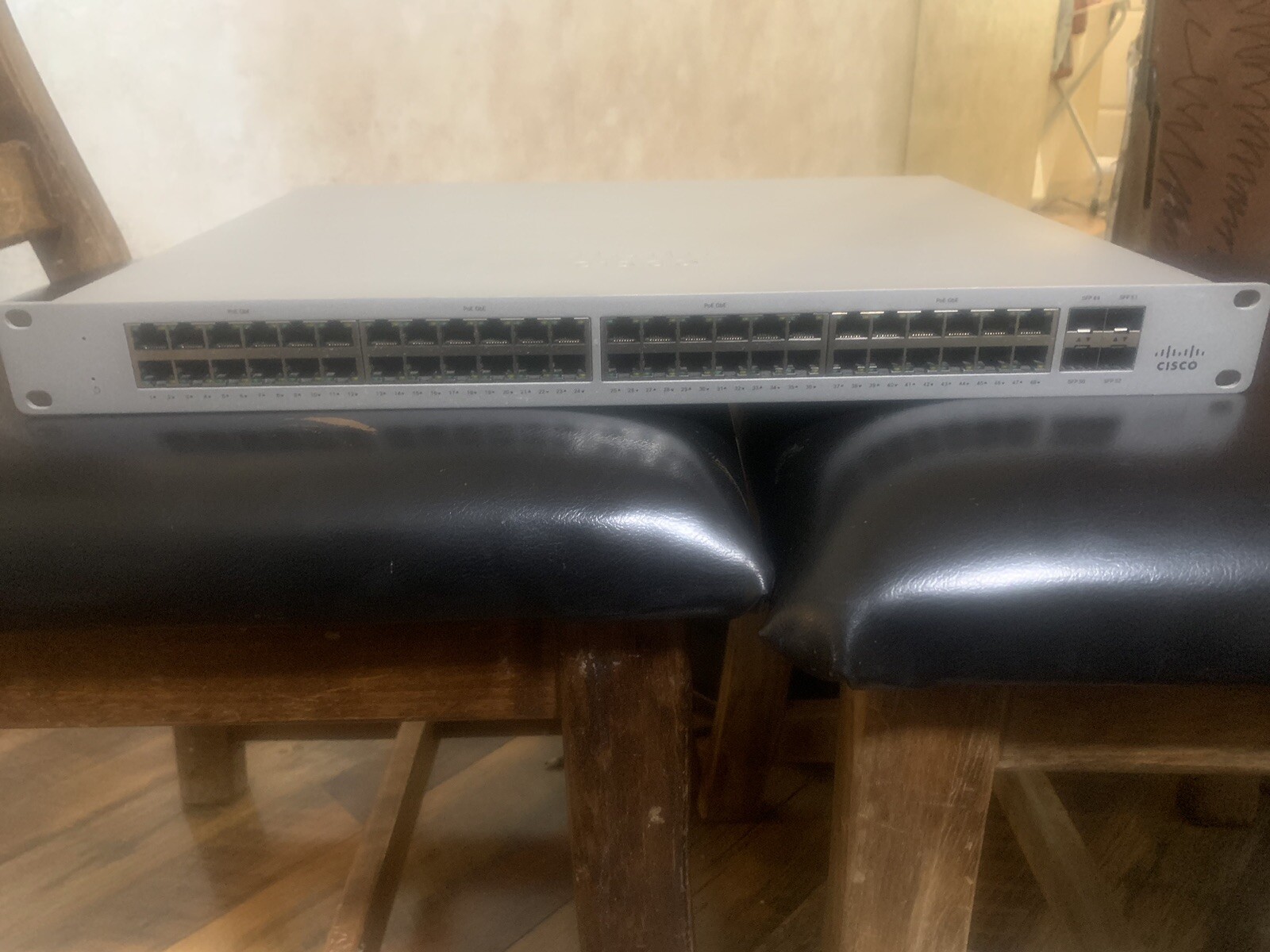Cisco Meraki 48 Port Rack Mountable Ethernet Switch - MS120-48LP-HW