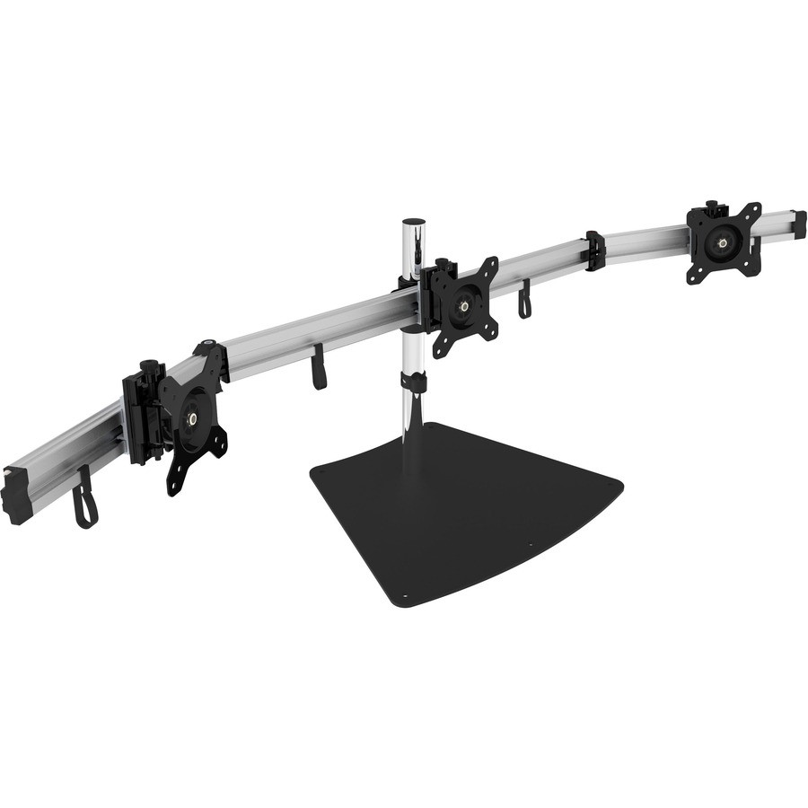 SIIG Premium Aluminum Freestanding Triple Monitor Desk Stand CE-MT2111-S1