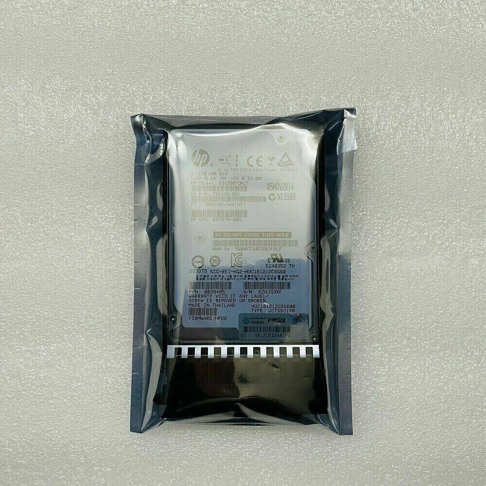 NEW 718160-B21 FOR HPE 718291-001 1.2TB 6G 10K G6 G7 SAS 2.5" HDD