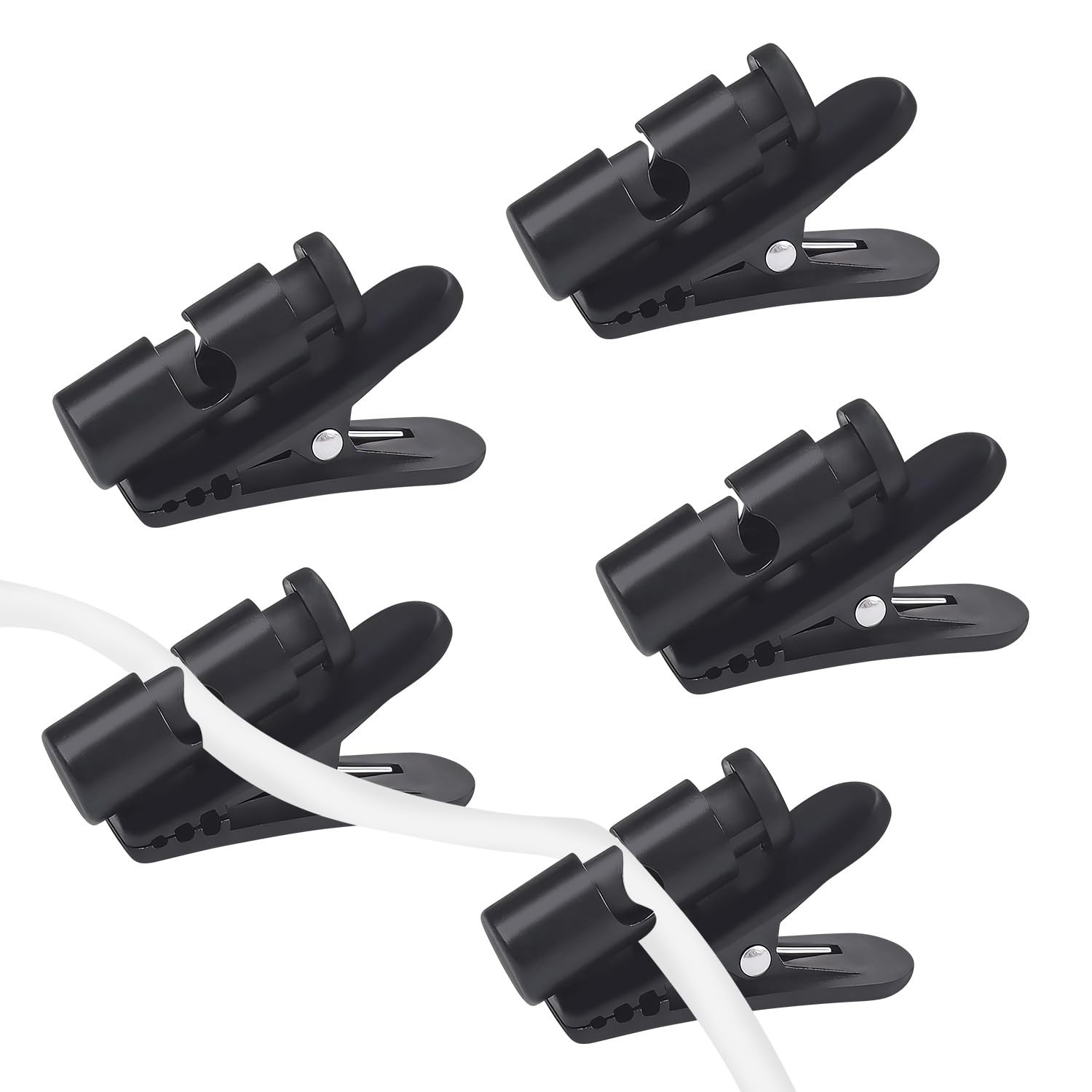 5 Pack Headphone Clips, Headset Cable Clips for Earphone Wire (2-4mm), Earbud...