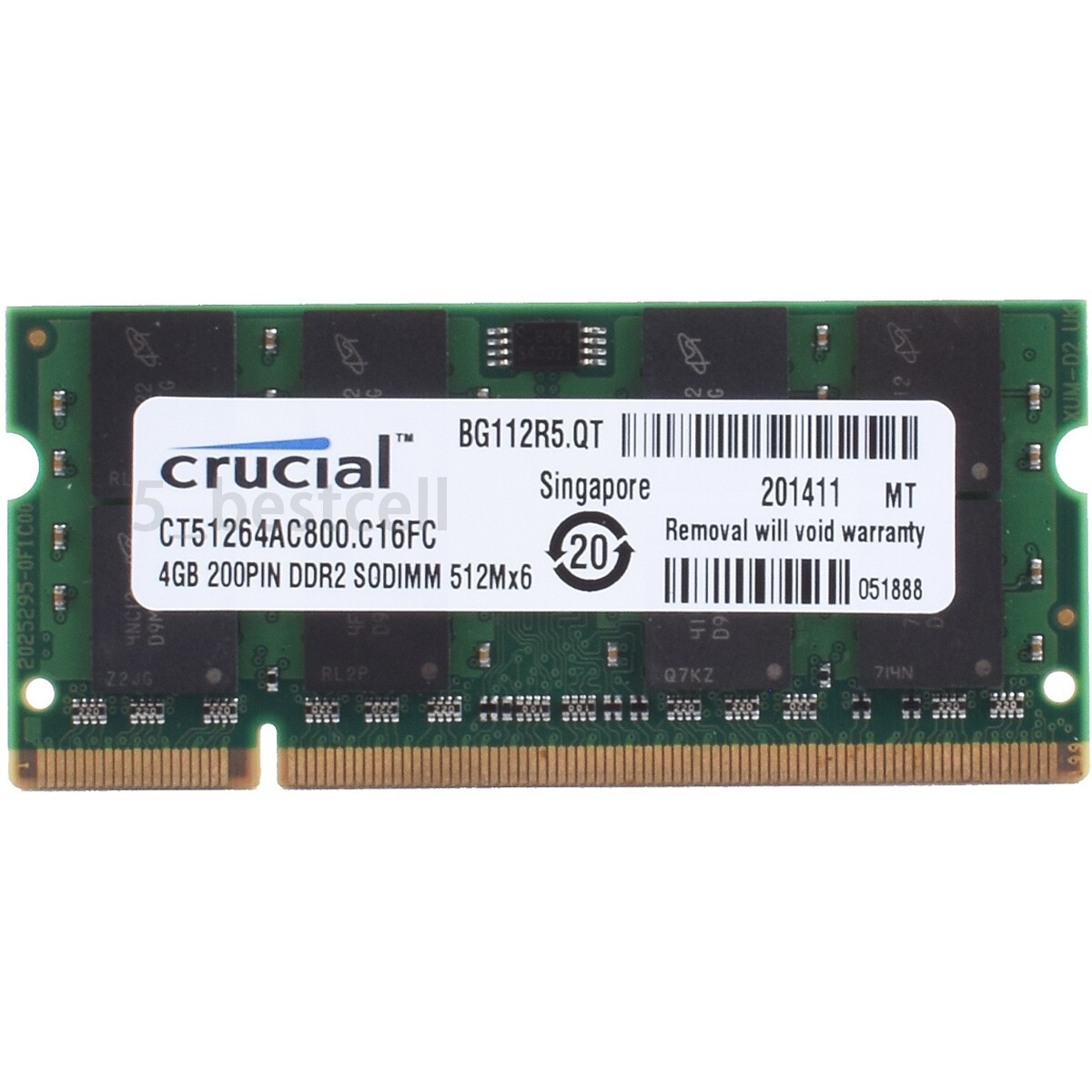 DDR2 2GB 4GB 2*4GB 800 MHz 200PIN Laptop SO-DIMM RAM Crucial 1pcs / 2pcs lot