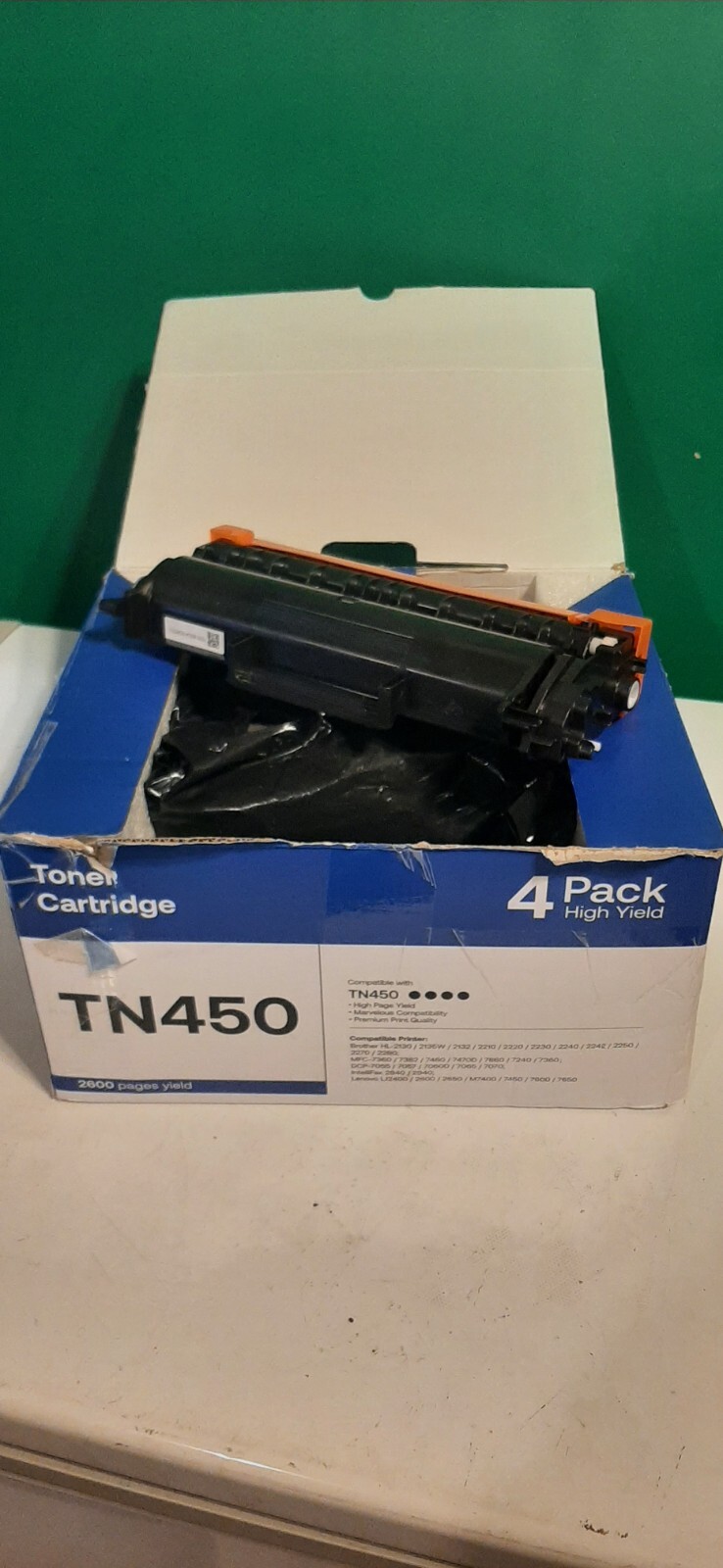 NEW TN450 TN-450 High Yield Toner Cartridge For Brother Replacement - 4PK
