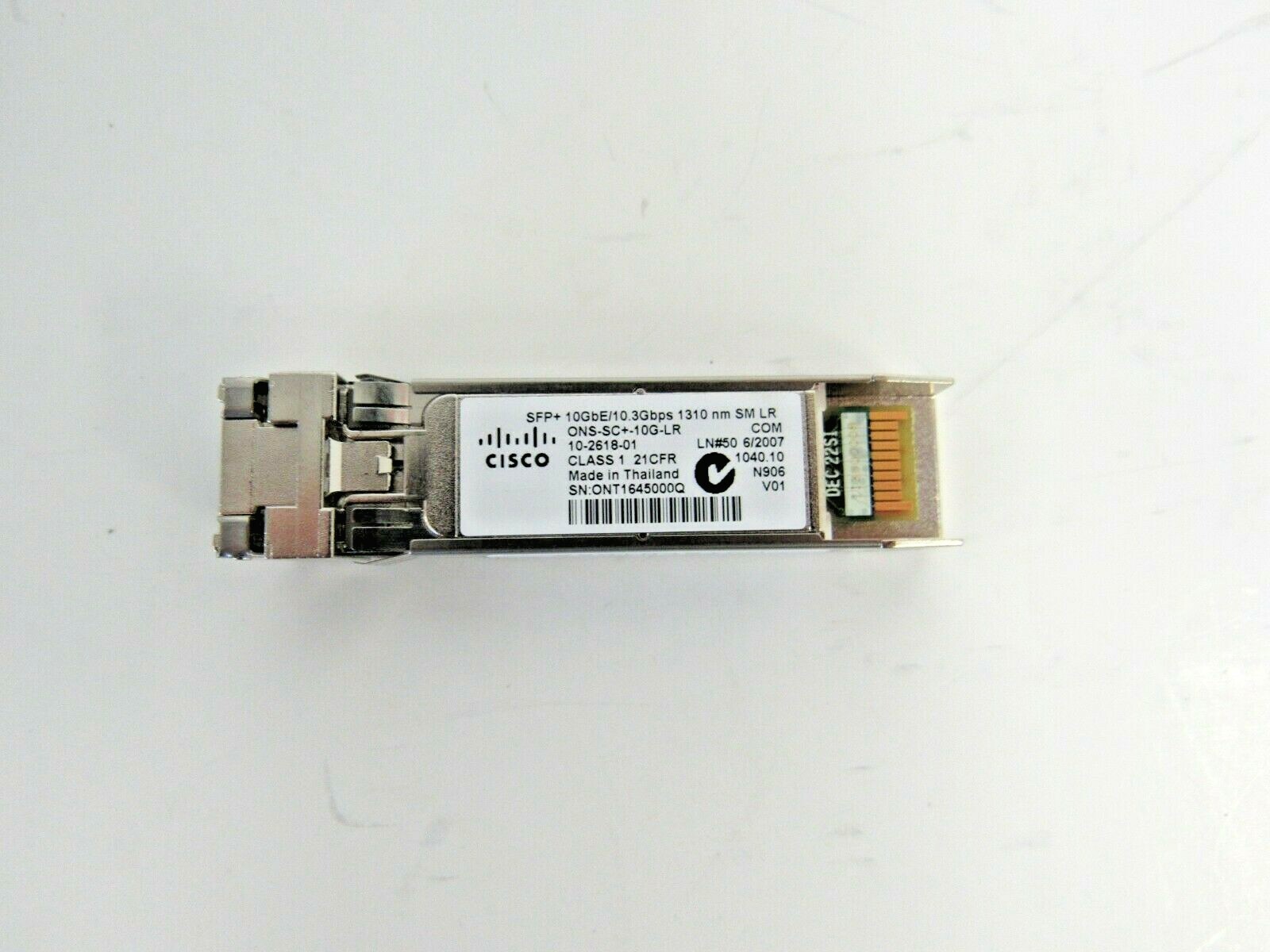 Cisco ONS-SC+-10G-LR 10Gbps SMF 10km Duplex LC Connector SFP+ Transceiver    C-7