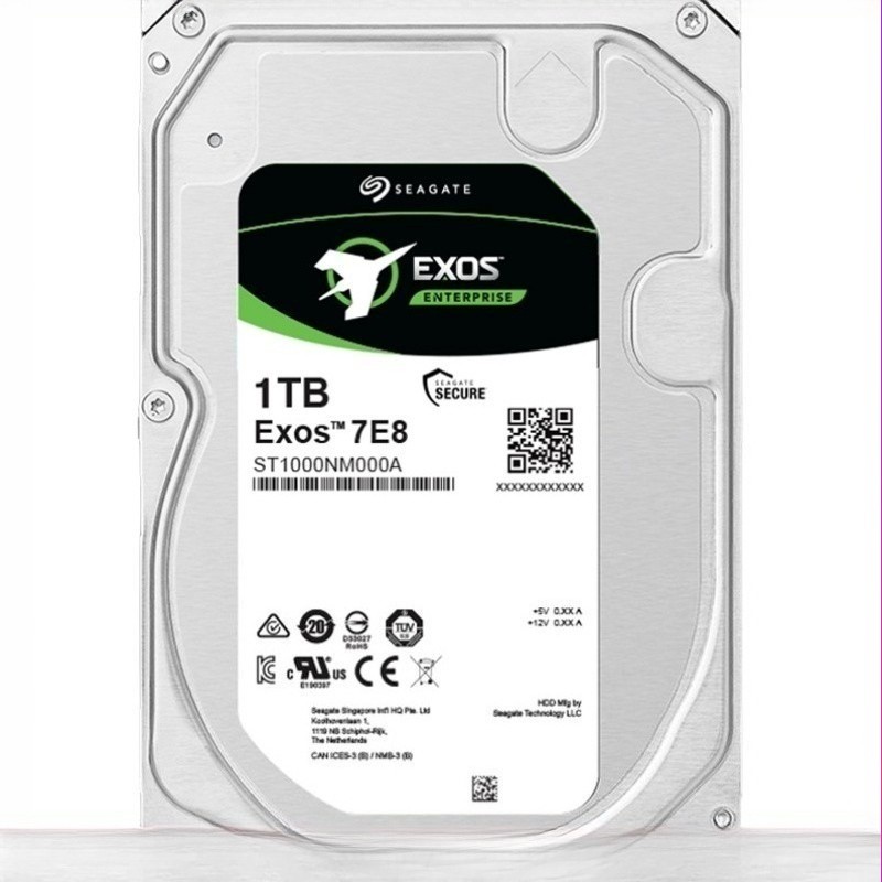 ST1000NM000A Seagate Exos 7E8 Hard drive TB internal 3.5" SATA 6Gb/s 7200 rpm