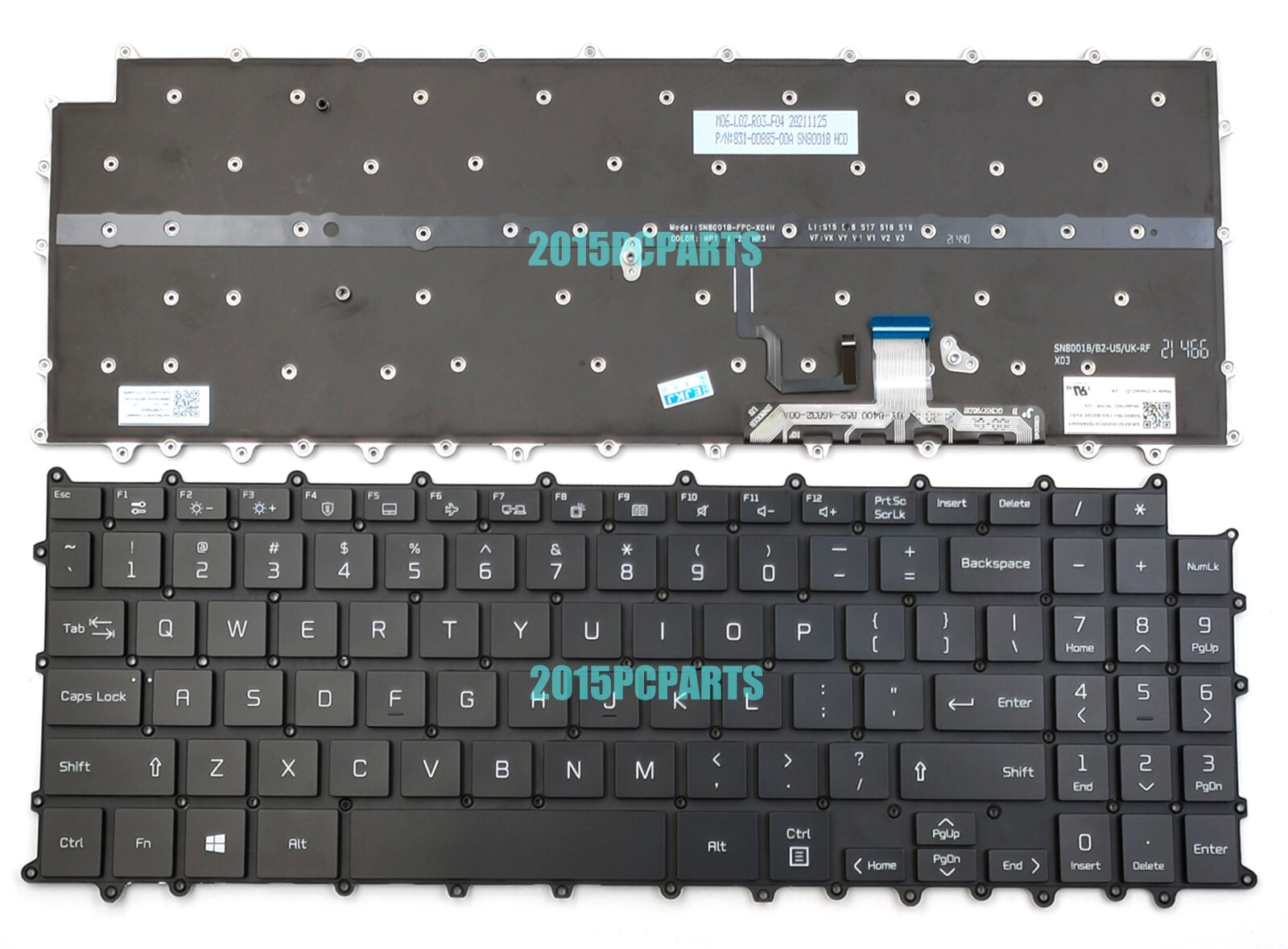 New for LG Gram 16Z90P 16ZD90P 16Z90PD 16Z90PC Keyboard Backlit US
