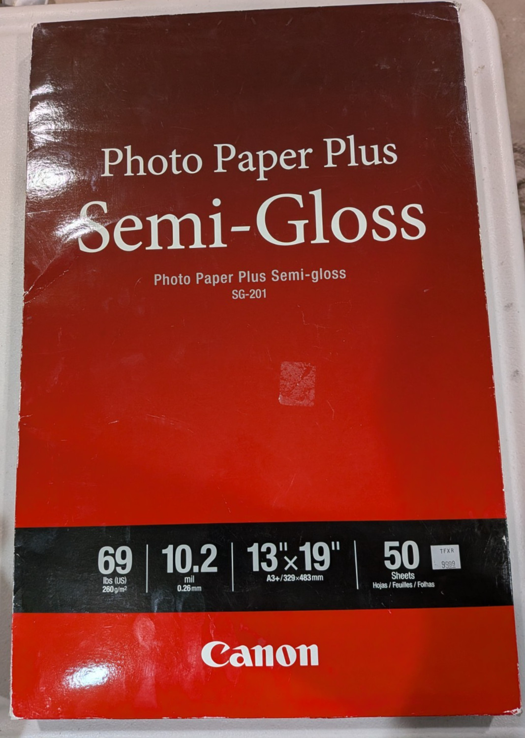 Canon SG-201 Photo Paper Plus Semi-Gloss 13x19 A3+ 50 Sheets New Sealed