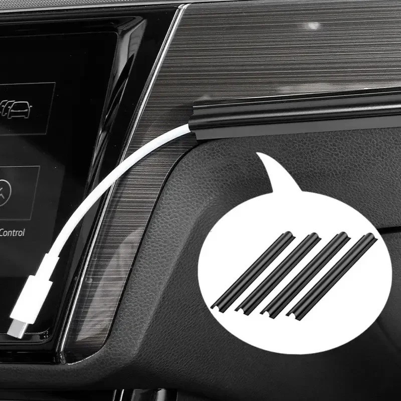 4Pcs Car Cable Organizer Clips Wire Holder Charging Cord Management Kit